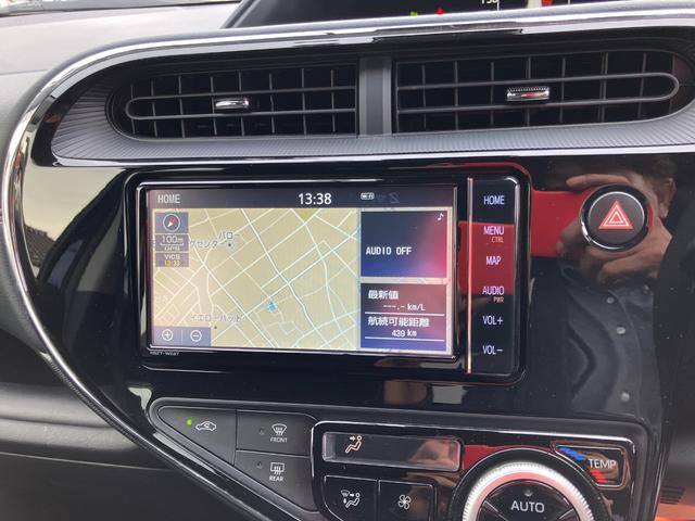 アクア Sスタイルブラック LEDヘッドランプ・フォグランプ・純正フルセグナビ・純正ドライブレコーダー・Bカメラ・ウィンカーミラー・トヨタセーフティセンス(17枚目)