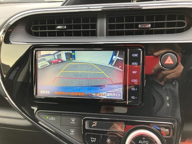 アクア Sスタイルブラック LEDヘッドランプ・フォグランプ・純正フルセグナビ・純正ドライブレコーダー・Bカメラ・ウィンカーミラー・トヨタセーフティセンス(18枚目)