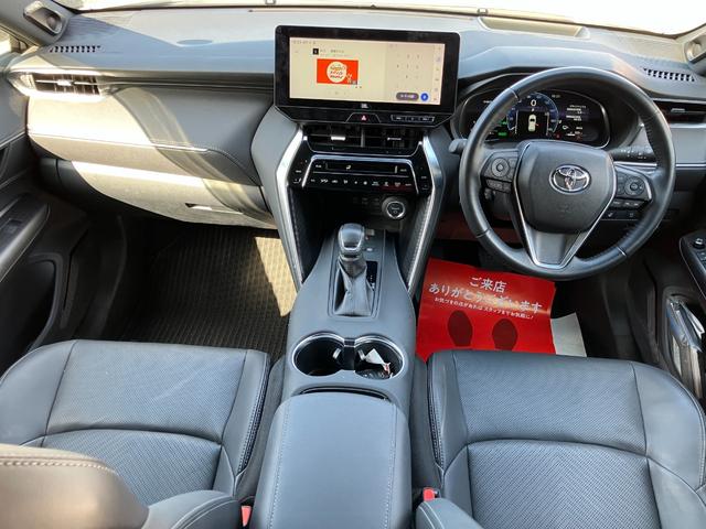 ハリアーハイブリッド Ｚ　レザーパッケージ　１２．３インチナビ・ＪＢＬ・ブラインドスポットモニター・デジタルインナーミラー・３６０°ドラレコ・Ｐゲート・ＥＴＣ・スモークフィルム・新品スタッドレス・ＴＶキャンセラー（14枚目）