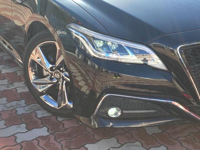 クラウンハイブリッド RSアドバンス ムーンルーフ 黒革 シートベンチレーション BSM RCTAB カラーHUD シートメモリ メーカーナビ バックカメラ AC100V セーフティセンス 3眼LEDヘッド 革巻きステアリング ETC(12枚目)