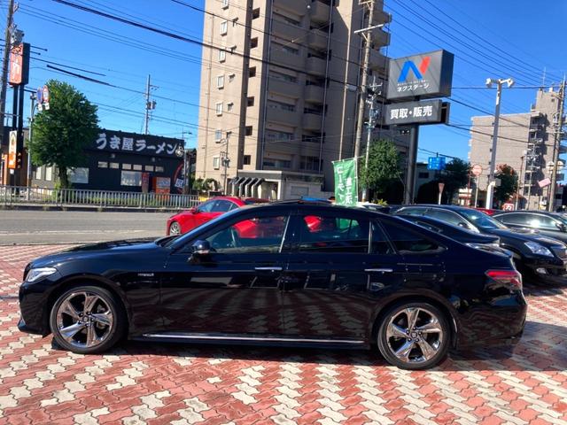 クラウンハイブリッド RSアドバンス ムーンルーフ 黒革 シートベンチレーション BSM RCTAB カラーHUD シートメモリ メーカーナビ バックカメラ AC100V セーフティセンス 3眼LEDヘッド 革巻きステアリング ETC(28枚目)