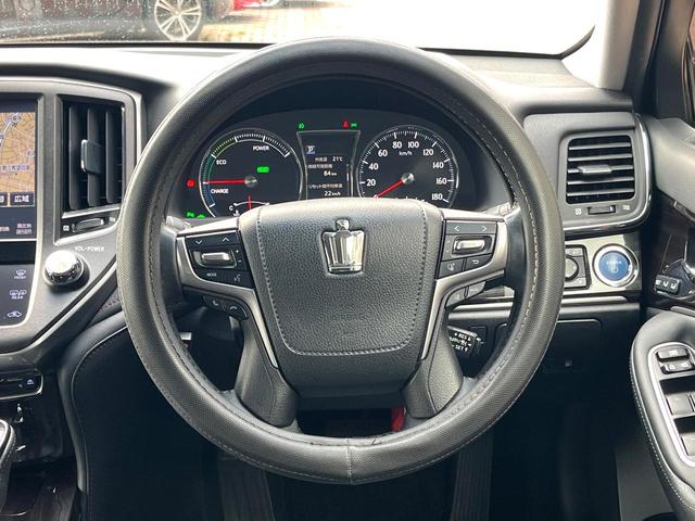 クラウンハイブリッド アスリートG 後期 パノラミックビュー プレミアムサウンド OP18インチAW インテリジェントクリソナ 禁煙車 BSM 黒革 シートベンチレーション シートメモリ メーカーナビ LEDヘッド セーフティセンスP(11枚目)