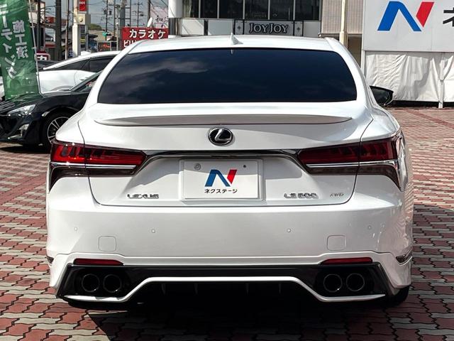 ＬＳ ＬＳ５００　Ｆスポーツ　ＴＲＤエアロ（Ｆ／Ｓ／Ｒ／リアスポ／ミラーカバー＆スポーツマフラー）　ツインターボ　４ＷＤ　禁煙車　赤革　シートベンチレーション　全席シートヒーター　全席パワーシート　純正２０インチＡＷ　ＥＴＣ（6枚目）