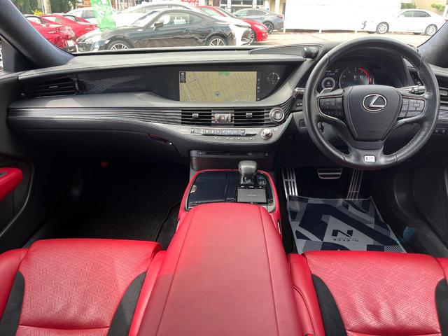 ＬＳ ＬＳ５００　Ｆスポーツ　ＴＲＤエアロ（Ｆ／Ｓ／Ｒ／リアスポ／ミラーカバー＆スポーツマフラー）　ツインターボ　４ＷＤ　禁煙車　赤革　シートベンチレーション　全席シートヒーター　全席パワーシート　純正２０インチＡＷ　ＥＴＣ（43枚目）