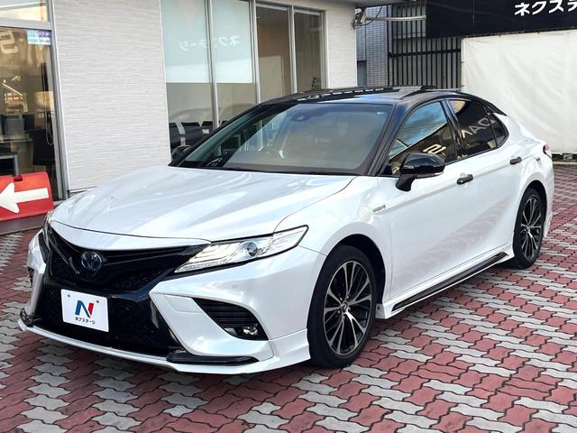 カムリ ＷＳ　ＴＲＤエアロ（Ｆ／Ｓ／Ｒ／リアスポ／フロントバンパーガーニッシュ＆ドレスアップマフラー）　ツートンカラー　パノラマムーンルーフ　ＯＰ１８インチＡＷ　禁煙車　純正ＳＤナビ　バックカメラ　ＥＴＣ（24枚目）