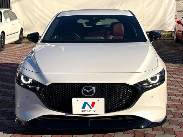 MAZDA3ファストバック 20S 100周年特別記念車 6MT 純正エアロ(F/S) XYZ車高調 禁煙車 BOSEサウンド 全周囲カメラ カラーHUD スマートブレーキサポート BSM レークル 赤革 シートヒーター 純正18インチAW LEDヘッド(14枚目)