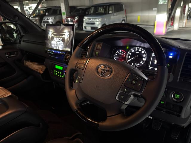 ハイエースバン スーパーＧＬ　ダークプライムＩＩ　４１５コブラカスタム車両　ベットキット付き　１．５インチダウン　ビッグＸ１１ナビ　ご来店予約お願い致します（27枚目）