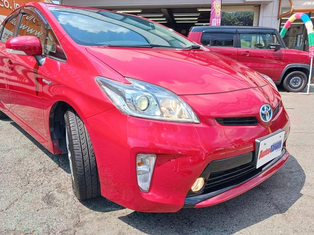プリウス G 禁煙車 平成24年式1.8G後期 走行52120キロ パワーシート 純正SDナビTV バックカメラ ETC クルーズコントロール スマートキー プッシュスターター 電動格納ウインカードアミラー アルミ(4枚目)