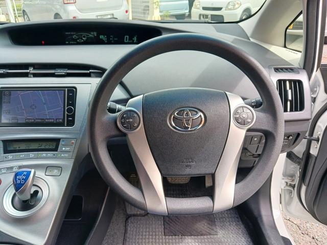 プリウス S 禁煙車 純正HDDナビ フルセグTV Bluetooth バックカメラ ETC HIDヘッドライト フォグランプ スマートキー プッシュスターターCD(録音)/DVD再生 純正15インチアルミホイール(10枚目)