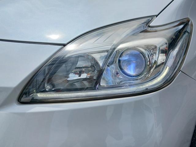 プリウス S 禁煙車 純正HDDナビ フルセグTV Bluetooth バックカメラ ETC HIDヘッドライト フォグランプ スマートキー プッシュスターターCD(録音)/DVD再生 純正15インチアルミホイール(48枚目)