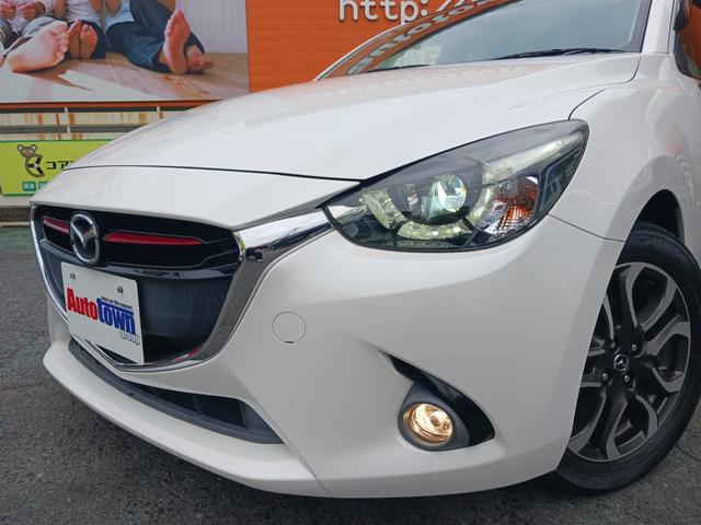 デミオ ＸＤツーリング　禁煙車　車検整備付　走行５５１００キロ　１５００ＸＤディーゼルターボ衝突軽減ブレーキ　ＬＥＤヘッド　純正フォグ　純正アルミ　クルーズコントロール　ヘッドアップディスプレイ　純正ナビＴＶ　　バックカメラ（4枚目）