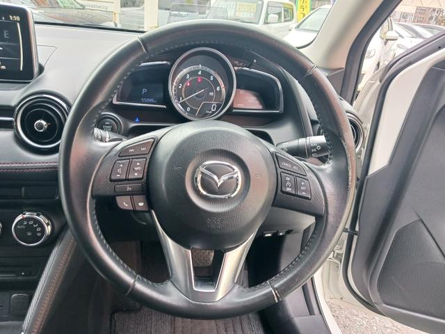 デミオ ＸＤツーリング　禁煙車　車検整備付　走行５５１００キロ　１５００ＸＤディーゼルターボ衝突軽減ブレーキ　ＬＥＤヘッド　純正フォグ　純正アルミ　クルーズコントロール　ヘッドアップディスプレイ　純正ナビＴＶ　　バックカメラ（11枚目）