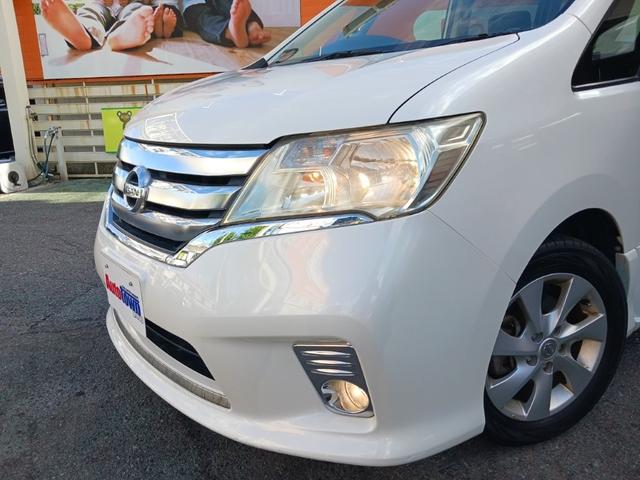 セレナ ハイウェイスター S-ハイブリッド 禁煙車 純正SDナビ フルセグTV バックカメラ(曇りあり) ETC 両側電動スライドドア クルーズコントロール スマートキー プッシュスターター革巻ハンドル アイドリングストップ純正16インチアルミ(3枚目)