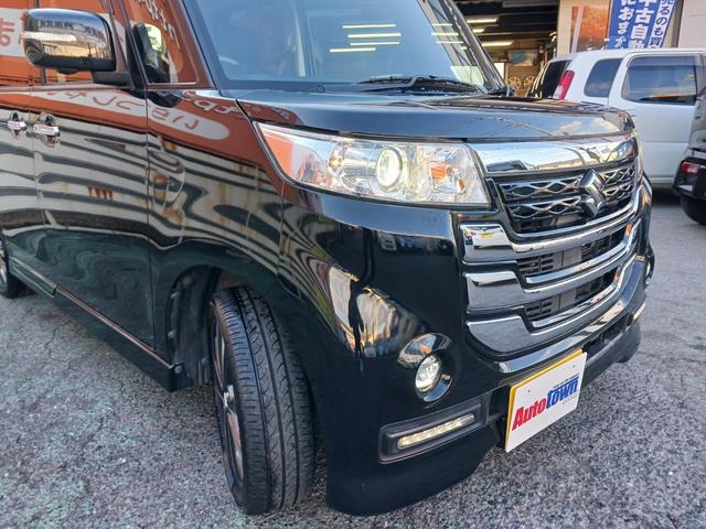 スペーシアカスタムZ ターボ 禁煙車 ディアルカメラブレーキサポート 両側電動スライド HIDヘッドライトフ ォグランプ純正メモリーナビ フルセグTV Bluetooth 全方位カメラ ETC クルーズコントロール パドルシフト(5枚目)