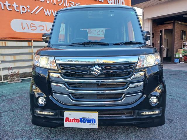 スペーシアカスタムZ ターボ 禁煙車 ディアルカメラブレーキサポート 両側電動スライド HIDヘッドライトフ ォグランプ純正メモリーナビ フルセグTV Bluetooth 全方位カメラ ETC クルーズコントロール パドルシフト(6枚目)