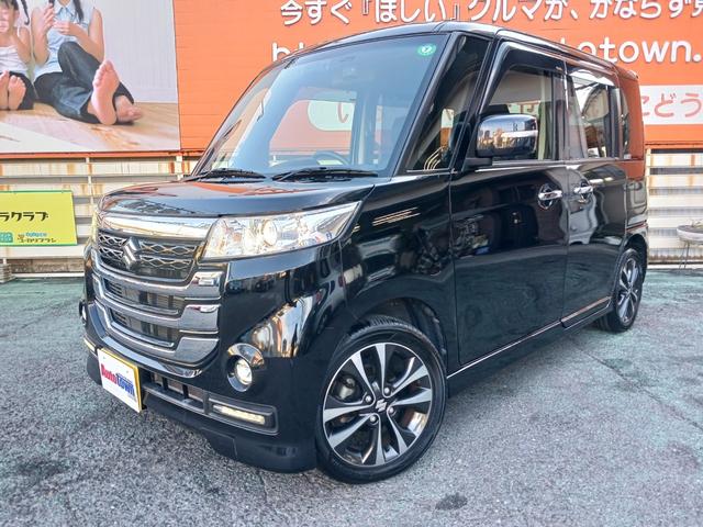 スペーシアカスタムZ ターボ 禁煙車 ディアルカメラブレーキサポート 両側電動スライド HIDヘッドライトフ ォグランプ純正メモリーナビ フルセグTV Bluetooth 全方位カメラ ETC クルーズコントロール パドルシフト(63枚目)