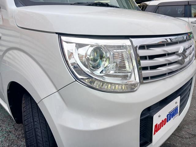 ＭＲワゴンＷｉｔ ＬＳ　禁煙車　ＷＩｔ　レザーシート　ＨＩＤライト　社外ケンウッドメモリーナビＴＶ　バックモニター　ＵＳＢ端子　スマートキー　プッシュスターター　革巻ハンドル　ＣＤ再生　ベンチシート　ＰＶガラス　純正アルミ（4枚目）