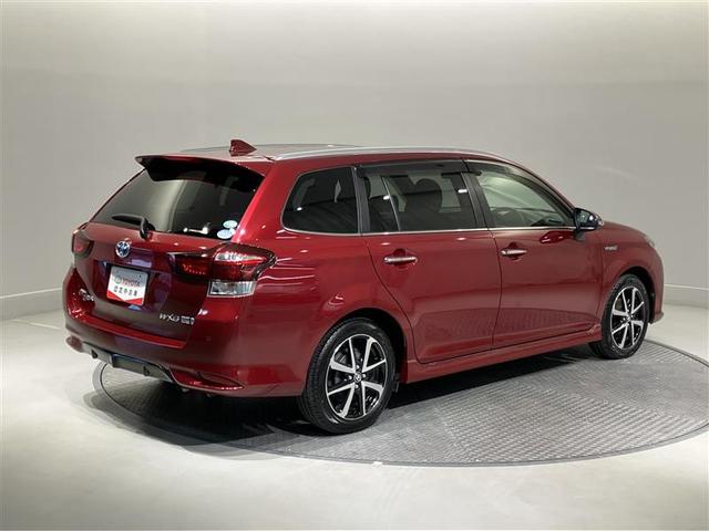 カローラフィールダー ハイブリッドG ダブルバイビー PCS インテリキー 横滑防止 ミュージックプレイヤー接続可 フルセグTV クルーズコントロール LEDヘッドライト オートエアコン ワンオーナー ETC DVD再生 アルミホイール ナビTV ABS(4枚目)