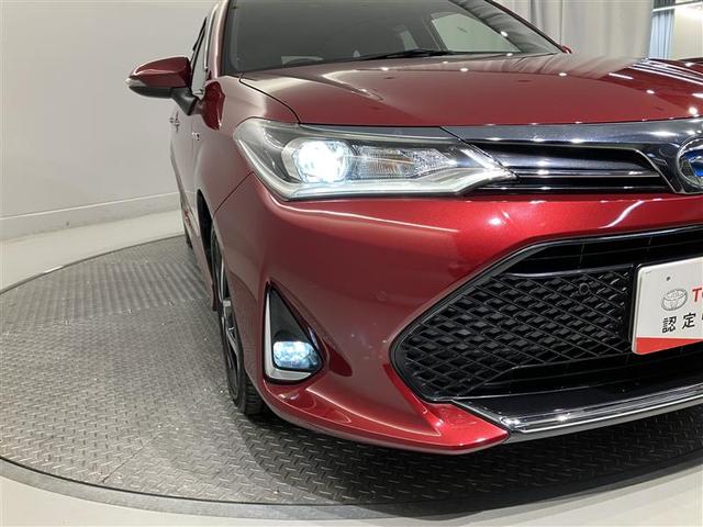 カローラフィールダー ハイブリッドG ダブルバイビー PCS インテリキー 横滑防止 ミュージックプレイヤー接続可 フルセグTV クルーズコントロール LEDヘッドライト オートエアコン ワンオーナー ETC DVD再生 アルミホイール ナビTV ABS(9枚目)