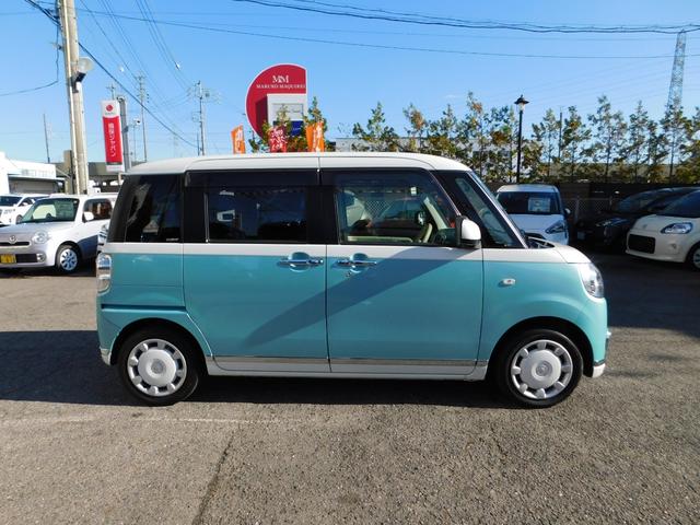 ムーヴキャンバス Ｇメイクアップ　ＳＡＩＩ　純正ＳＤナビ　ＣＤ　ＤＶＤ　Ｂｌｕｅｔｏｏｔｈ　フルセグ　バックモニター　３６０度カメラ　両側パワースライドドア　ＬＥＤヘッドライト　ＥＴＣ　ドライブレコーダー　シートヒーター　スマートキー（7枚目）