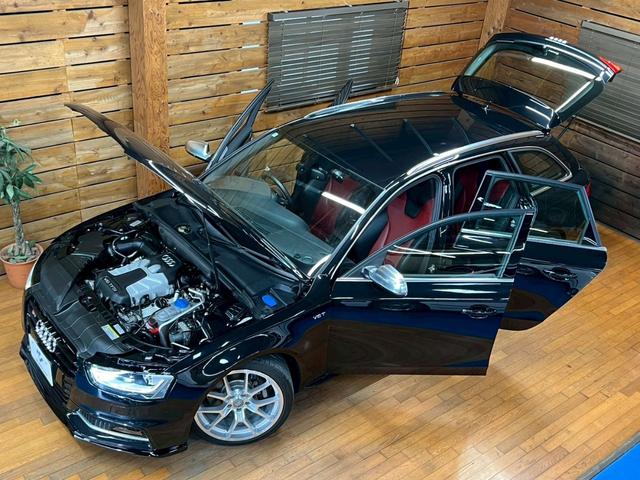 Ｓ４アバント ベースグレード　後期　ＬＥＤヘッド　バング＆オルフセン　天張り張替済　車高調　外マフラー　Ｆリップ　１９ＡＷ　スマートキー　ナビＴＶ　赤黒革シート　パワーバックドア　Ｂカメラ　クルコン　前後ドラレコ　シートヒーター（10枚目）