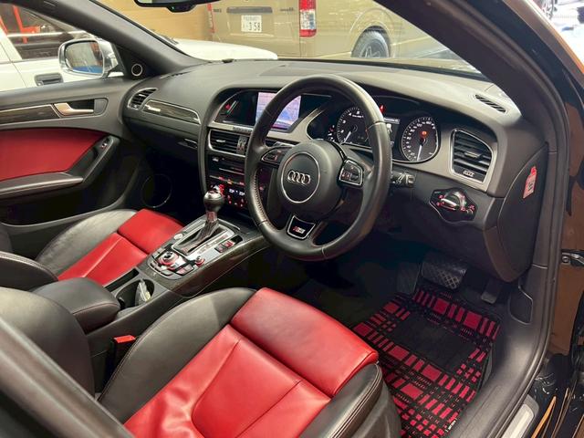 Ｓ４アバント ベースグレード　後期　ＬＥＤヘッド　バング＆オルフセン　天張り張替済　車高調　外マフラー　Ｆリップ　１９ＡＷ　スマートキー　ナビＴＶ　赤黒革シート　パワーバックドア　Ｂカメラ　クルコン　前後ドラレコ　シートヒーター（52枚目）