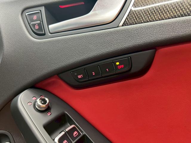 Ｓ４アバント ベースグレード　後期　ＬＥＤヘッド　バング＆オルフセン　天張り張替済　車高調　外マフラー　Ｆリップ　１９ＡＷ　スマートキー　ナビＴＶ　赤黒革シート　パワーバックドア　Ｂカメラ　クルコン　前後ドラレコ　シートヒーター（55枚目）