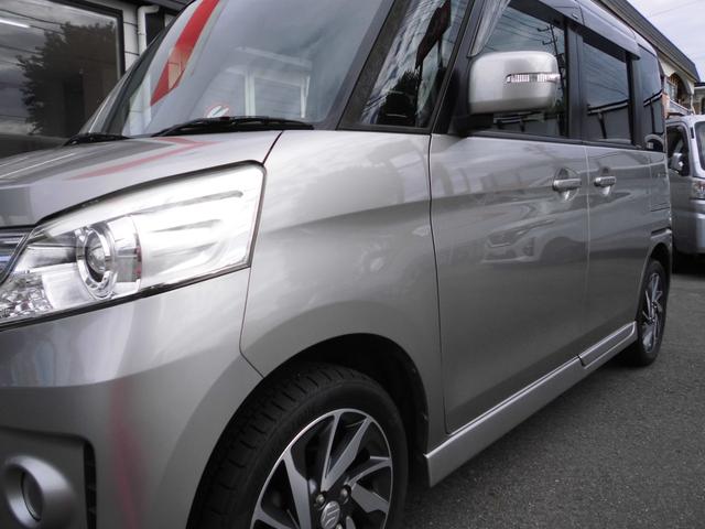 スペーシアカスタム TS 両側電動スライドドア HID ターボ車 ワンセグTV SDナビ ETC スマートキー プッシュスタート 車検令和8年10月まで OBD診断実施済(3枚目)