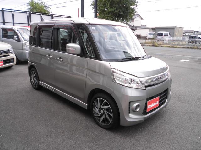 スペーシアカスタム TS 両側電動スライドドア HID ターボ車 ワンセグTV SDナビ ETC スマートキー プッシュスタート 車検令和8年10月まで OBD診断実施済(5枚目)