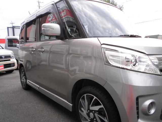 スペーシアカスタム TS 両側電動スライドドア HID ターボ車 ワンセグTV SDナビ ETC スマートキー プッシュスタート 車検令和8年10月まで OBD診断実施済(8枚目)