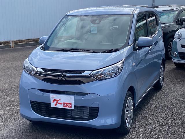 ｅＫワゴン Ｍ　届出済未使用車　衝突被害軽減ブレーキ　コーナーセンサー　キーレスエントリー　シートヒーター　アイドリングストップ　ベンチシート　電動格納ドアミラー　光軸調整機能　マニュアルエアコン　バックカメラ（2枚目）