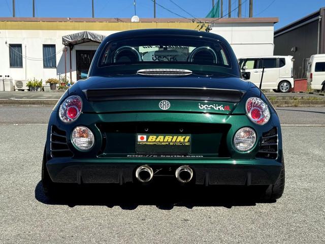 コペン アクティブトップ　ＢＡＲＩＫＩデモカー　カスタム車両　社外タービン　Ｆ－ＣＯＮ　ＴＥ３７　１９５化　ＢＲＫブレーキキット　車高調　３連追加メーター　ＪＷＯＲＫＳエアロ　要現車確認　専門店整備済み　室内展示車（6枚目）