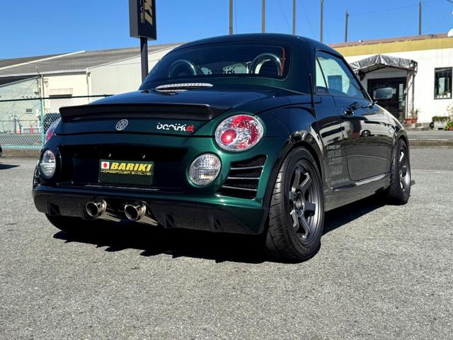 コペン アクティブトップ　ＢＡＲＩＫＩデモカー　カスタム車両　社外タービン　Ｆ－ＣＯＮ　ＴＥ３７　１９５化　ＢＲＫブレーキキット　車高調　３連追加メーター　ＪＷＯＲＫＳエアロ　要現車確認　専門店整備済み　室内展示車（9枚目）