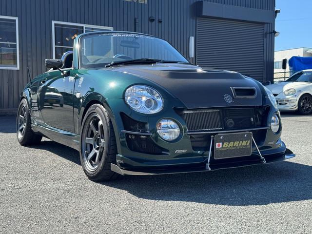 コペン アクティブトップ　ＢＡＲＩＫＩデモカー　カスタム車両　社外タービン　Ｆ－ＣＯＮ　ＴＥ３７　１９５化　ＢＲＫブレーキキット　車高調　３連追加メーター　ＪＷＯＲＫＳエアロ　要現車確認　専門店整備済み　室内展示車（34枚目）