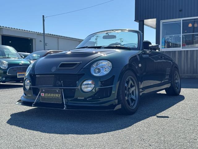 コペン アクティブトップ　ＢＡＲＩＫＩデモカー　カスタム車両　社外タービン　Ｆ－ＣＯＮ　ＴＥ３７　１９５化　ＢＲＫブレーキキット　車高調　３連追加メーター　ＪＷＯＲＫＳエアロ　要現車確認　専門店整備済み　室内展示車（35枚目）