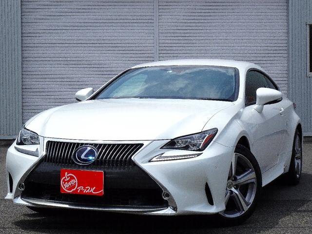 RC300h バージョンL 禁煙車 プリクラッシュセーフティー 車線逸脱警報 ブラインドスポットモニタリングシステム クリアランスソナー クルーズコントロール パドルシフト ステアリングスイッチ フルセグTV バックカメラ(2枚目)