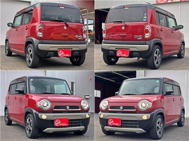 ハスラー Ｘ　禁煙車　デュアルカメラブレーキサポート　ローダウン　メモリーナビ　Ｂｌｕｅｔｏｏｔ　フルセグＴＶ　バックカメラ　シートヒーター　ＥＴＣ　ドラレコ　ウッドコンビハンドル　スマートキー×２　ＨＩＤヘッド（2枚目）