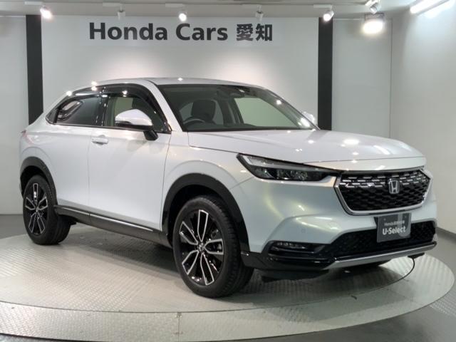 ヴェゼル e:HEVZ 2年保証 禁煙 1オーナー 9インチナビVXU-225VFi Rカメラ CD録音 DVD Bluetooth 用品グリル ブラインドスポットインフォメーション パワーテールゲート ドアバイザー マット(52枚目)