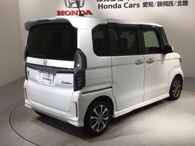 N-BOXカスタム L 2年保証 禁煙 ケンウッド8インチナビMDV-S809L 電子アパーキングブレーキ リアカメラ CD録音 DVD Bluetooth ETC車載器 ドラレコ LEDライト ドアバイザー フロアマット(50枚目)