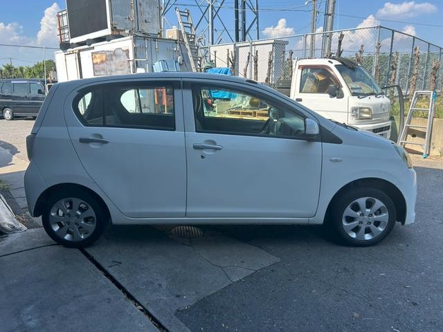 ミライース L エアコン パワステ パワーウィンドウ 運転席・助手席エアバッグ ABS アイドリングストップ トヨタ純正SDナビ 平成24年2月 W09 ホワイト 車検令和9年4月 1年10000km保証付き(4枚目)