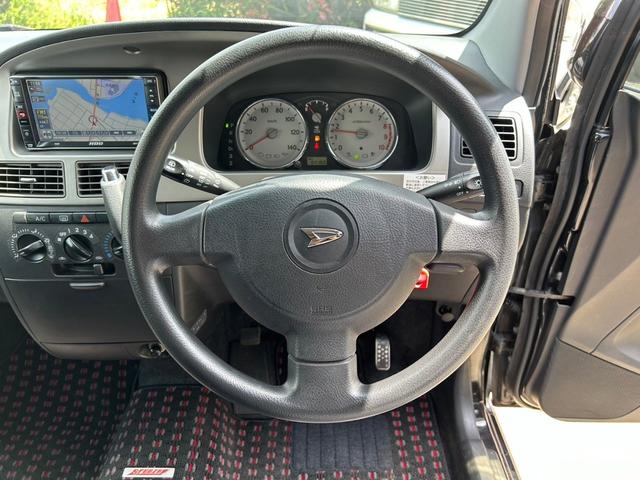 ムーヴ VS 試乗出来ます エアコン パワステ パワーウィンドウ 運転席・助手席エアバッグ 社外アルミホイール13インチ ベンチシート HDDナビ MD 車検令和8年4月 X05 ブラックマイカメタリック(51枚目)