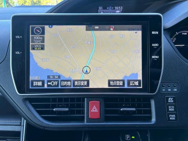 エスクァイア ハイブリッドGiプレミアムパッケジブラックテーラード カーテンエアバッグ ステアリングスイッチ ステアリングヒーター USBポート×2 トヨタ純正アルミ16インチ NSZN-Z66T トヨタ純正SDナビ スモークフィルム 字光ナンバー メッキパーツ(10枚目)