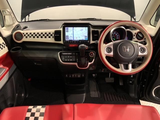 N-BOXスラッシュ G・Lターボインテリアカラーパッケージ いまコレ+新品マット付 あんしんPKG 最長5年保証 ワンオーナー ナビVXM-195VFEi TV Rカメラ BTオ-ディオ DVD シートヒーター ETC HID VSA クルコン スマートキー(9枚目)