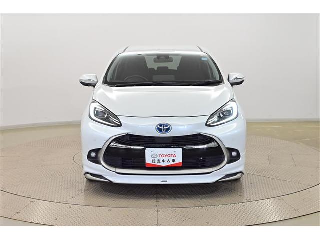 アクア Z 元試乗車 エアロ LEDヘッドライト スマートキー 100V電源 イモビライザー アルミホイール オートクルーズコントロール 点検記録簿 エアコン ESC キーレス パワーウインドウ ABS Bカメ(2枚目)