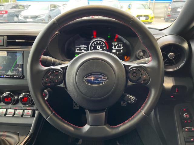BRZ S C型 禁煙車 純正SDナビ 6MT アイサイト バックカメラ LEDライナー スマートキー&プッシュスタート ETC ドラレコ シートヒーター 純正18インチアルミ LEDヘッド 革巻きハンドル(13枚目)