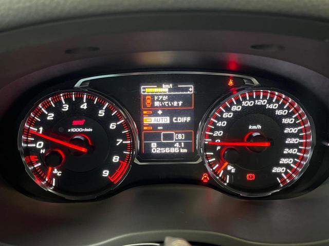 ＷＲＸ ＳＴＩ ＳＴＩ　タイプＳ　後期Ｄ型　ＳＴＩパフォーマンスＰＫＧ　ＲＥＣＡＲＯシート　ＨＫＳマフラー　禁煙車　ＳＤナビ　バックカメラ　ＥＴＣ　ドラレコ　純正１９インチアルミ　スマートキー　ＬＥＤヘッド　ＬＥＤライナー（25枚目）