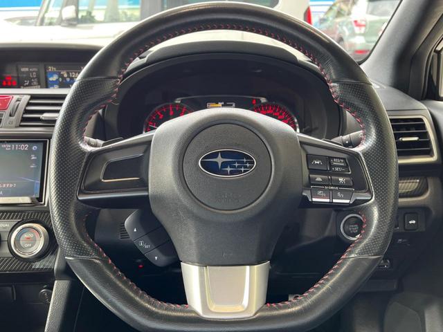 WRX S4 2.0GTアイサイト C型 禁煙車 STIエアロ HKS製マフラー 純正ナビ バックカメラ パワーシート 純正18インチアルミ ETC アクセスキー&プッシュスタート LEDヘッドライト 純正革巻きステアリング(13枚目)