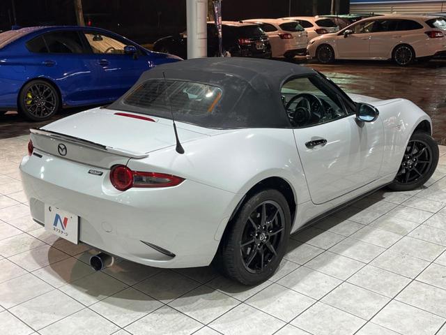 ロードスター Sスペシャルパッケージ BOSEサウンド 禁煙車 6MT Silk Blazeリアウィング 柿本マフラー スマートキー&プッシュスタート ETC ドラレコ 革巻きハンドル LEDヘッドライト 純正16インチアルミ(18枚目)