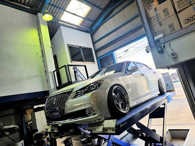 クラウンマジェスタ Fバージョン TディメンドブレーキTディメンドキャンバーアームフルエアロSSR深リム仕様(52枚目)