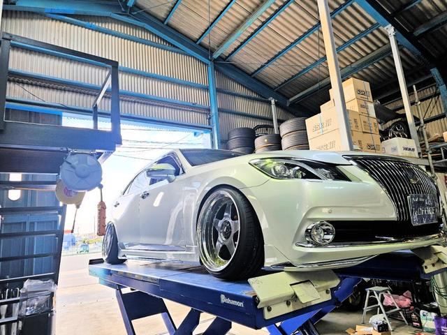 クラウンマジェスタ Fバージョン TディメンドブレーキTディメンドキャンバーアームフルエアロSSR深リム仕様(63枚目)